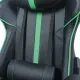 Игровое кресло  "GT Carbon GM-120", две подушки, экокожа, черное/зеленое, 531929. Фото товара с разных ракурсов.