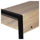 Стол на металлокаркасе BRABIX LOFT CD-003, 640х420х840 мм, цвет дуб натуральный, 641217. Фото товара с разных ракурсов.
