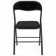 Стул складной  "Golf CF-007", чёрный каркас, чёрная ткань, 532892. Фото товара с разных ракурсов.