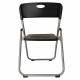 Стул складной  "Golf Lite CF-017", серебристый каркас, пластик чёрный, 532895. Фото товара с разных ракурсов.