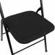 Стул складной  "Golf CF-007", чёрный каркас, чёрная ткань, 532892. Фото товара с разных ракурсов.